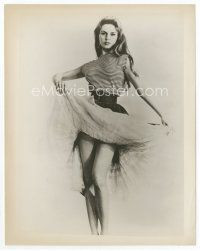 1m254 BRIGITTE BARDOT 8x10 still '59 full-length lifting her skirt from A Woman Like Satan!
