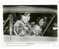 1m268 CARRIE 8x10 still '76 great close up of super young John Travolta & Nancy Allen in car!