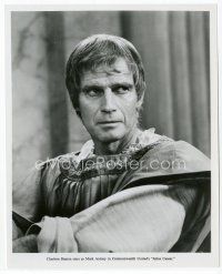 1m283 CHARLTON HESTON 8x10 still '70 close up as Mark Antony from Julius Caesar!