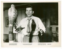 1m317 CULT OF THE COBRA 8x10 still '55 Marshall Thompson & giant cobra snake!