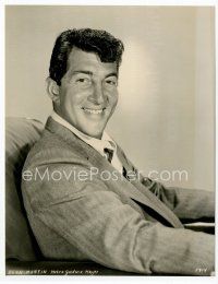 1m335 DEAN MARTIN 7.25x9.25 still '60 great smiling portrait sitting in leather chair!