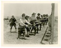 1m383 DOUGHBOYS 8x10 still '30 soldier Buster Keaton running drills with rifle & bayonet!