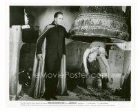 1m388 DRACULA HAS RISEN FROM THE GRAVE Can/US 8x10 still '69 Hammer, Lee rings bell w/sexy girl!