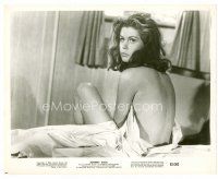 1m392 ELIZABETH MONTGOMERY 8x10 still '63 naked on bed covered only by a sheet from Johnny Cool!