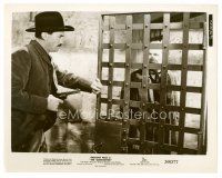 1m471 GUNFIGHTER 8x10 still '50 Gregory Peck visits man in jail!