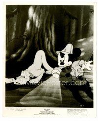 1m496 HUNTING INSTINCT 8x10 still '61 Disney, Mickey Mouse in woods with flashlight & scared Pluto!