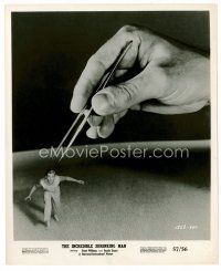 1m509 INCREDIBLE SHRINKING MAN 8x10 still '57 tiny Grant Williams runs from hand w/giant tweezers!