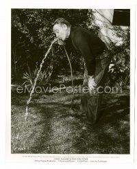1m519 JAMES CAGNEY candid 8x10 still '54 star of Run For Cover drinking out of a hose on his ranch!