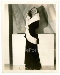 1m531 JEAN HARLOW deluxe 8x10 still '31 wearing black velvet & ermine by Clarence Sinclair Bull!
