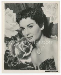 1m536 JEAN SIMMONS 8x10 still '63 close up of the beautiful actress with short hair & pearls!
