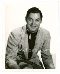 1m546 JOHNNY WEISSMULLER 8x10 still '30s smiling full-length wearing jacket by Ted Allen!