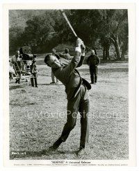 1m609 MARNIE 8x10 still '64 cool candid of Sean Connery golfing on Alfred Hitchcock's set!