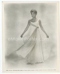 1m612 MARY PEACH 8x10 still '63 full-length smiling in pretty dress from A Gatherine of Eagles!