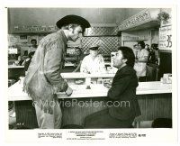 1m629 MIDNIGHT COWBOY 8x10 still '69 Dustin Hoffman & Jon Voight argue in diner!