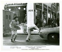 1m630 MIDNIGHT COWBOY 8x10 still '69 Dustin Hoffman slaps car hood, Jon Voight!