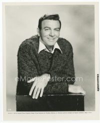 1m634 MIKE CONNORS 8x10 still '65 waist-high smiling portrait wearing a sweater!