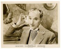 1m643 MONSIEUR VERDOUX 8x10 still '47 close up of Charlie Chaplin as a gentleman Bluebeard!