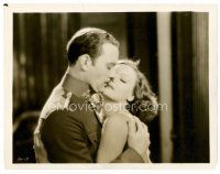 1m650 MYSTERIOUS LADY 8x10 still '28 romantic close up of pretty Greta Garbo & Conrad Nagel