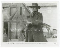 1m670 PALE RIDER Can/US 8x10 still '85 cool image of cowboy Clint Eastwood shooting revolver!