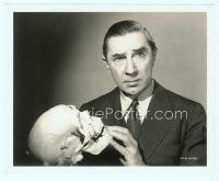 1m680 PHANTOM CREEPS 8x10 still '39 wonderful close up of Bela Lugosi as Dr. Zorka holding skull!