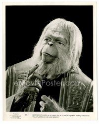 1m687 PLANET OF THE APES Spanish/U.S. 8x10 still '68 close up of Maurice Evans as Dr. Zaius!