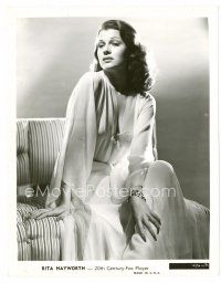 1m711 RITA HAYWORTH 8x10.25 still '30s sexy seated portrait from early in her career!