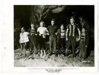 1m755 SPACE CHILDREN 8x11 key book still '58 great lineup of kids standing arm-in-arm by cave!