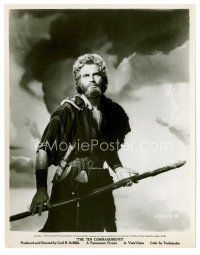 1m763 TEN COMMANDMENTS 8x10 still '56 directed by Cecil B. DeMille, Charlton Heston as Moses!