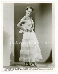 1m767 TERRY MOORE 8x10 still '50 full-length smiling portrait in sexy frilly dress!