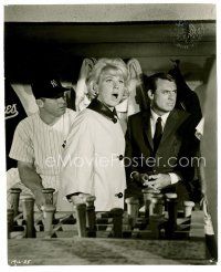 1m769 THAT TOUCH OF MINK 7.5x9.25 still '62 Grant & Doris Day in Yankees dugout with Mickey Mantle!