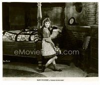 1m776 THROUGH THE BACK DOOR 7x8.5 still '21 Mary Pickford as young girl holding doll by bed!