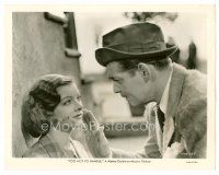 1m781 TOO HOT TO HANDLE 8x10 still '38 c/u of Clark Gable putting his hand on Myrna Loy's face!