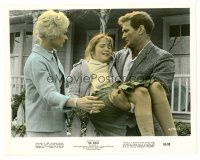 1m035 BIRDS color 8x10 still '63 Rod Taylor carries Veronica Cartwright as Tippi Hedren watches!