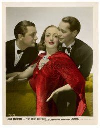 1m039 BRIDE WORE RED color 8x10 still '37 Joan Crawford, Franchot Tone & Robert Young!