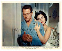1m043 CAT ON A HOT TIN ROOF color Eng/US 8x10 still '58 sexy Elizabeth Taylor w/Paul Newman!