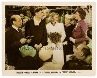 1m057 DOUBLE WEDDING color 8x10 still '37 Jessie Ralph, Florence Rice, William Powell & Myrna Loy !