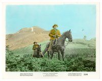 1m063 FAR COUNTRY color 8x10 still '55 James Stewart on horseback , directed by Anthony Mann!