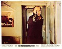 1m066 FRENCH CONNECTION color 8x10 still '71 directed by William Friedkin, Marcel Bozzuffi w/gun!