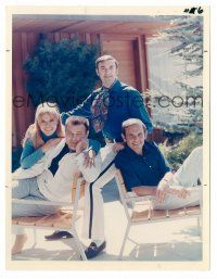 1m082 JIM NABORS HOUR TV color 7x9.25 still '69 with Karen Morrow, Ronnie Schell & Frank Sutton!