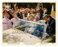 1m090 LONG, LONG TRAILER color 8x10 still '54 Lucy Ball & Desi Arnaz in convertible showered w/rice!