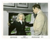 1m094 MARNIE color 8x10 still '64 Tippi Hedren standing in front of safe w/Sean Connery!