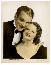 1m116 SOMETHING TO SING ABOUT color 8x10 still '37 song & dance man James Cagney w/Evelyn Daw!