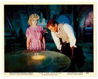 1m123 TIME MACHINE color 8x10 still '60 close up of Rod Taylor & Yvette Mimieux in laboratory!
