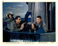 1m126 TORPEDO RUN color 8x10 still '58 c/u of Glenn Ford & Ernest Borgnine on submarine deck!