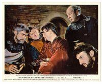 1m027 BECKET color English FOH LC '64 close up of Peter O'Toole drinking with four barons!