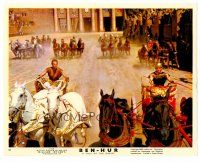 1m029 BEN-HUR color English FOH LC '60 Charlton Heston, cool image of chariot race!