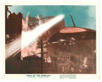 1m131 WAR OF THE WORLDS color English FOH LC R65 single space ship attacking city!