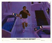 1m022 2001: A SPACE ODYSSEY 8x10 mini LC #7 '68 Stanley Kubrick, Gary Lockwood in space station!