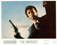 1m048 CLINT EASTWOOD 8x10 mini LC #1 '77 close up pointing his big gun from The Enforcer!