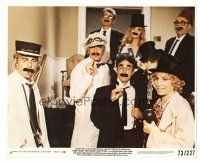 1m134 WAY WE WERE 8x10 mini LC #6 '73 Barbra Streisand, Robert Redford & cast in Marx Bros costumes
